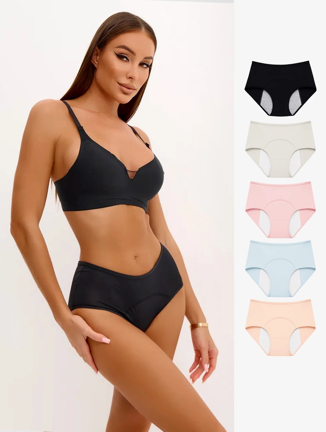 Soft Neutrals Leakproof Underwear - 5 Pairs